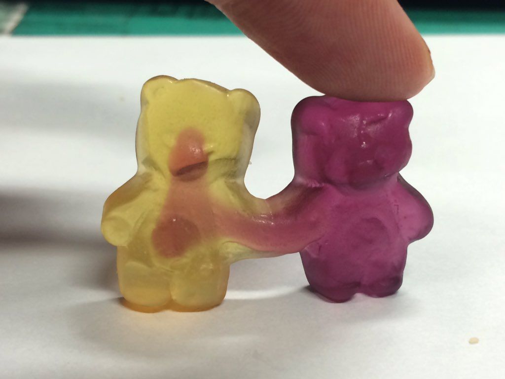 Spit backdoll filled with gummy bears compilation