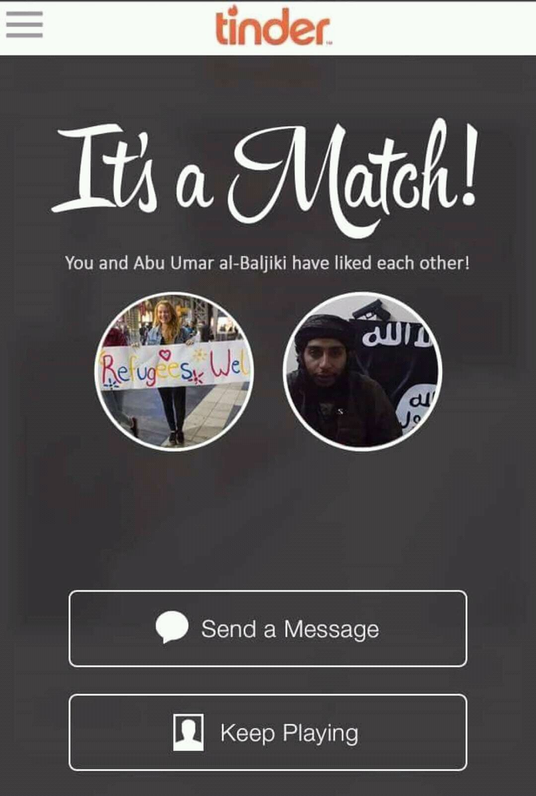 You keep the message. Tinder Platinum.