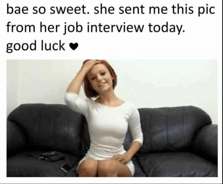 funny meme about sex - job interview