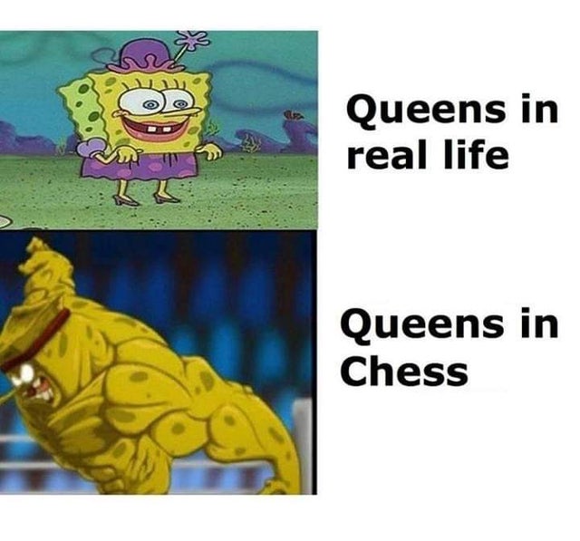 spongebob memes - queens in chess